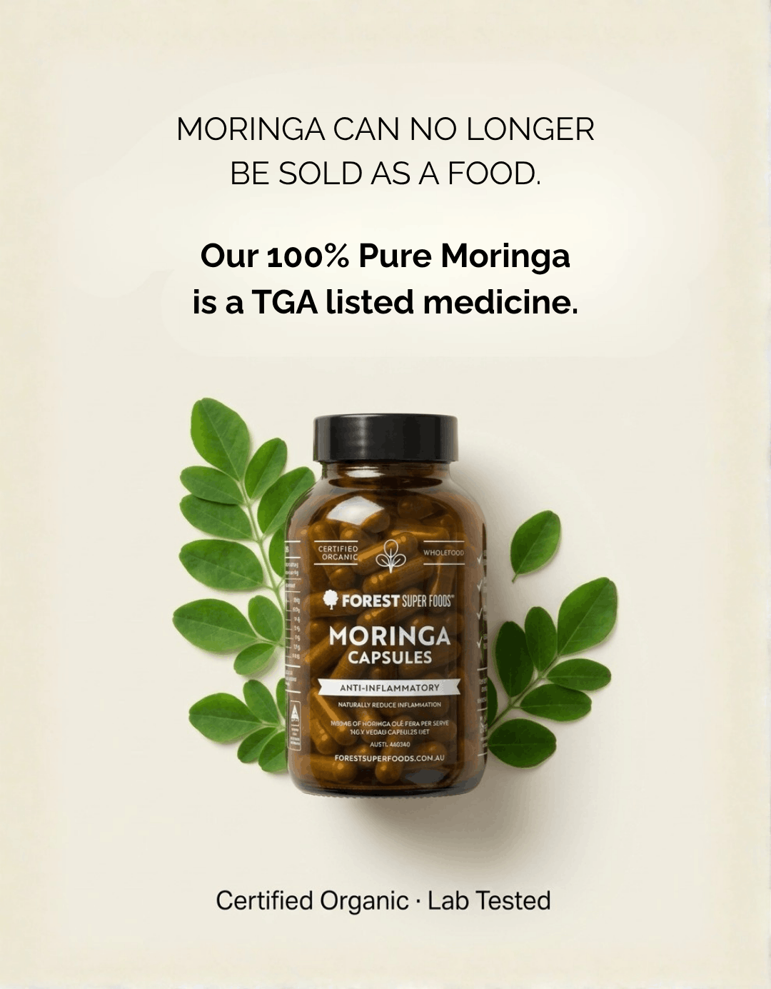 Moringa can no longer be sold as a food