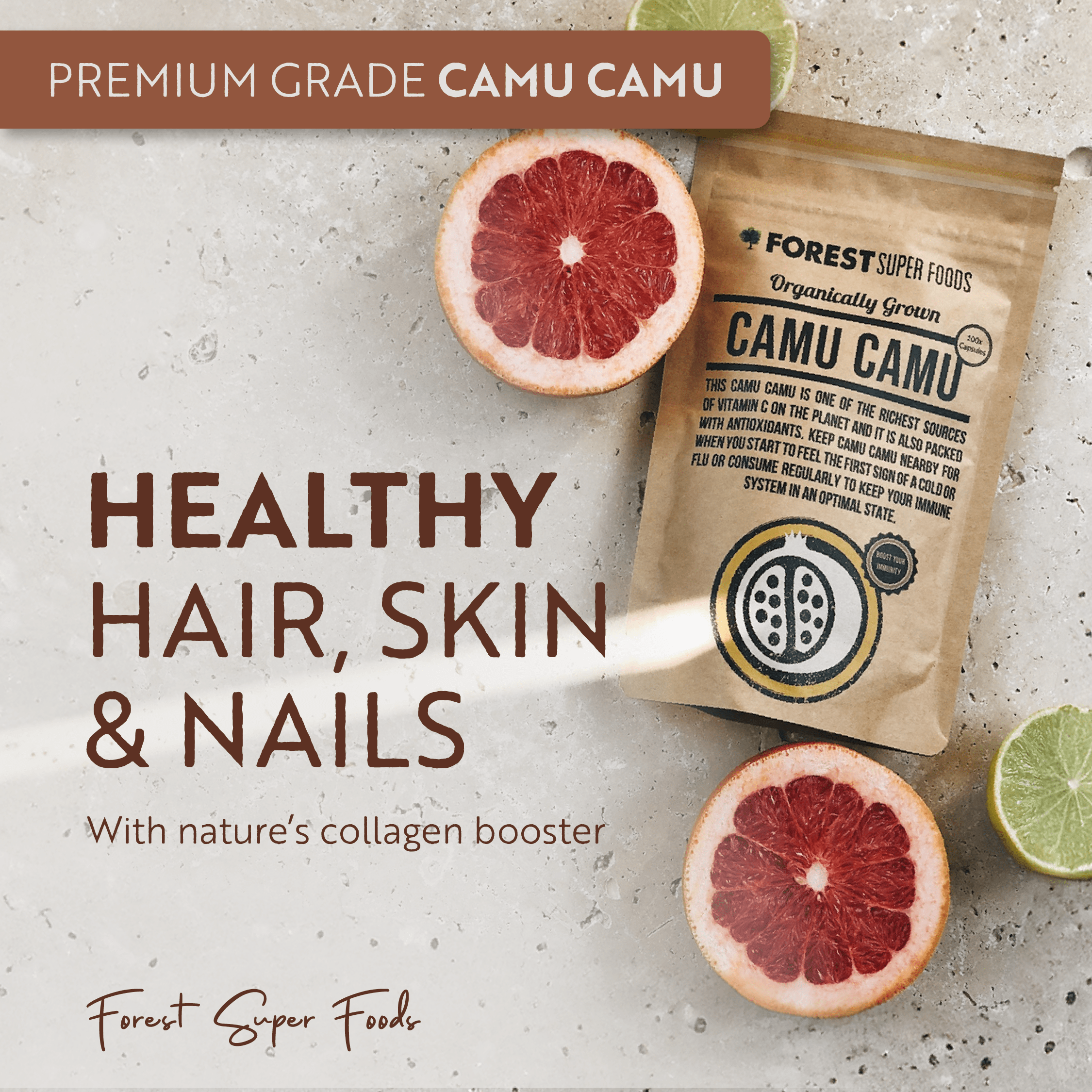 Certified Organic Camu Camu Berry Capsules