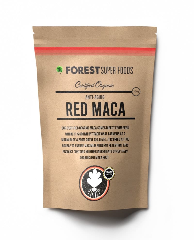 Certified Organic Red Maca Root Powder