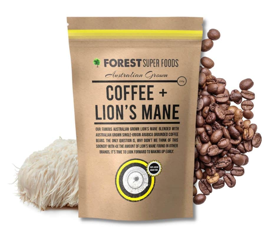 Australian Coffee + Lions Mane Mushroom